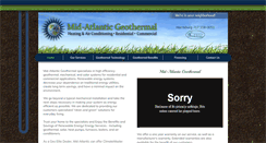 Desktop Screenshot of midatlanticgeothermal.com